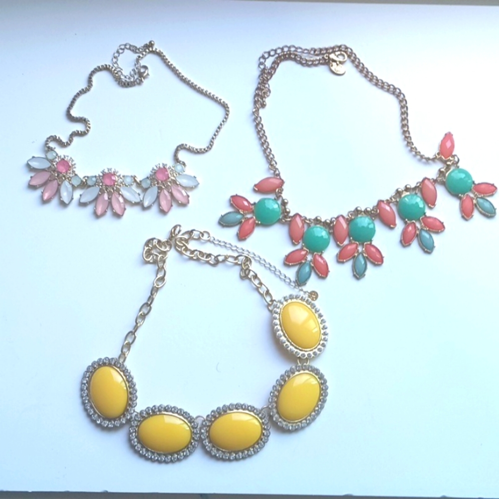 Charming Charlie Spring Colorful Necklaces.